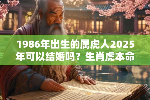 1986年出生的属虎人2025年可以结婚吗？生肖虎本命年结婚吉日