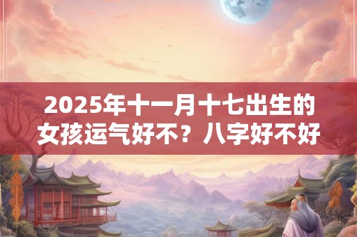 2025年十一月十七出生的女孩运气好不？八字好不好
