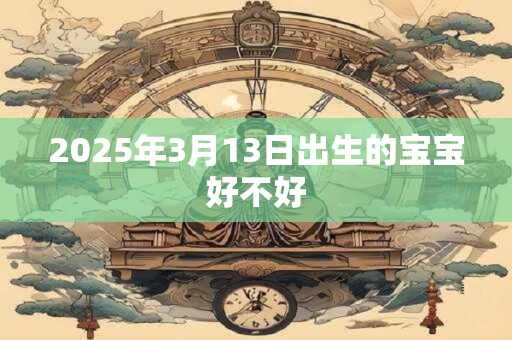 2025年3月13日出生的宝宝好不好