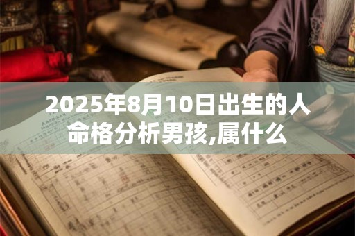 2025年8月10日出生的人命格分析男孩,属什么