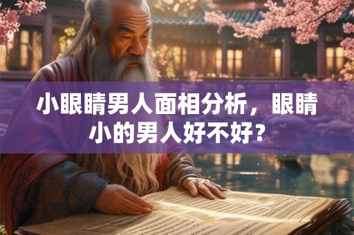 小眼睛男人面相分析，眼睛小的男人好不好？