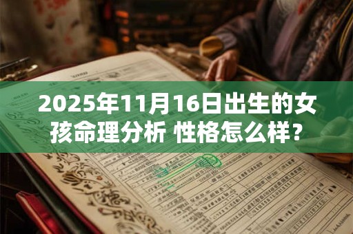 2025年11月16日出生的女孩命理分析 性格怎么样？