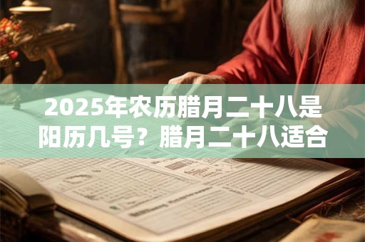 2025年农历腊月二十八是阳历几号？腊月二十八适合结婚吗？
