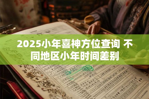 2025小年喜神方位查询 不同地区小年时间差别