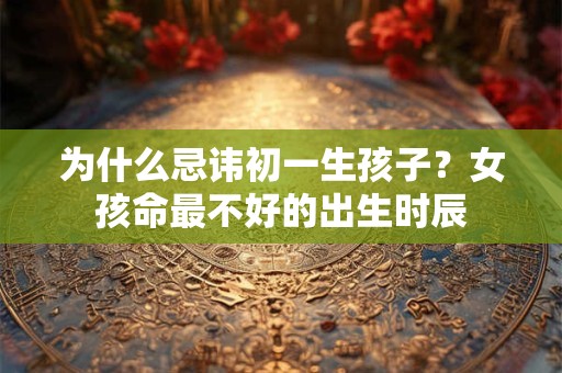 为什么忌讳初一生孩子？女孩命最不好的出生时辰