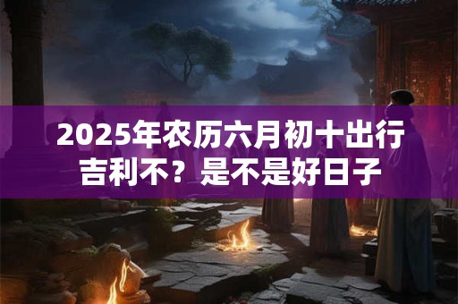 2025年农历六月初十出行吉利不？是不是好日子