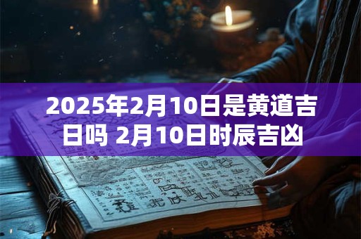 2025年2月10日是黄道吉日吗 2月10日时辰吉凶