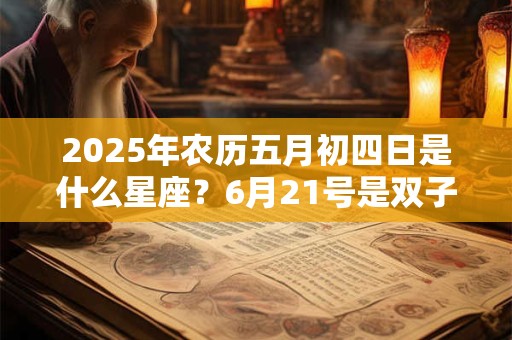 2025年农历五月初四日是什么星座？6月21号是双子座吗