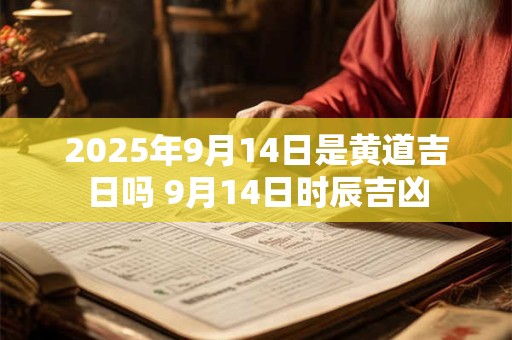 2025年9月14日是黄道吉日吗 9月14日时辰吉凶