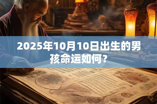 2025年10月10日出生的男孩命运如何？