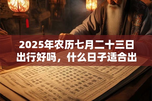 2025年农历七月二十三日出行好吗，什么日子适合出门？