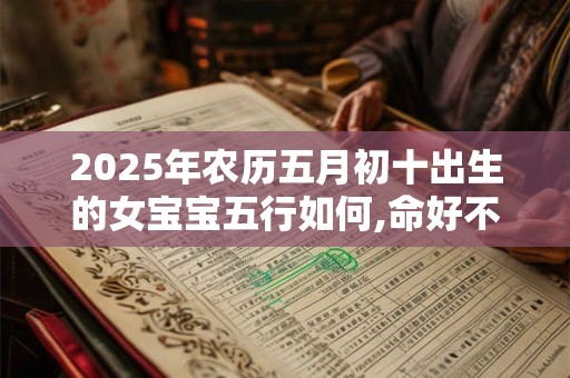 2025年农历五月初十出生的女宝宝五行如何,命好不好？