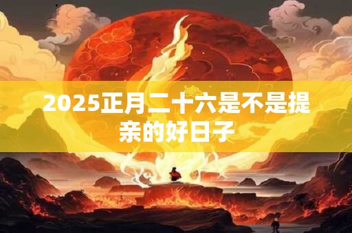 2025正月二十六是不是提亲的好日子