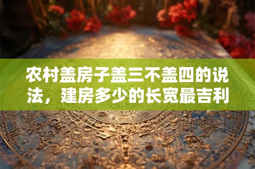 农村盖房子盖三不盖四的说法，建房多少的长宽最吉利？