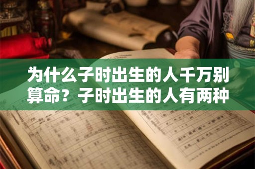 为什么子时出生的人千万别算命？子时出生的人有两种命运