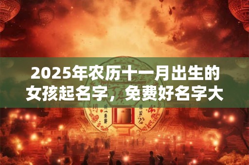 2025年农历十一月出生的女孩起名字，免费好名字大全