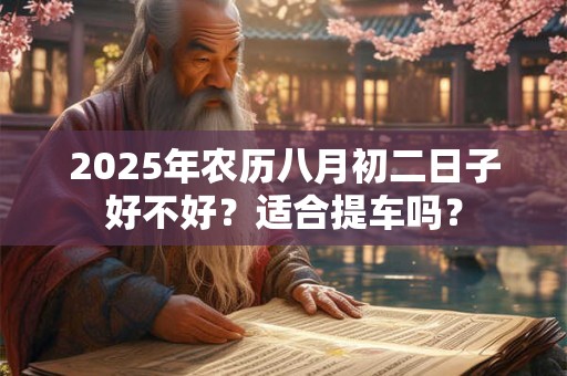 2025年农历八月初二日子好不好？适合提车吗？