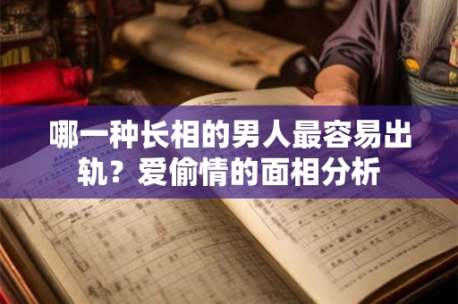 哪一种长相的男人最容易出轨？爱偷情的面相分析