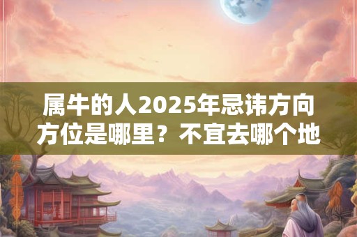 属牛的人2025年忌讳方向方位是哪里？不宜去哪个地方？