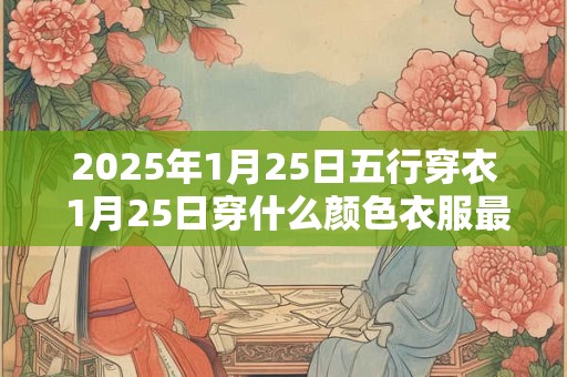 2025年1月25日五行穿衣 1月25日穿什么颜色衣服最旺运