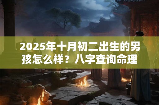 2025年十月初二出生的男孩怎么样？八字查询命理