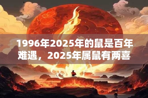 1996年2026年的鼠是百年难遇,2026年属鼠有两喜缠身 1996年2026年的鼠是百年难遇,2026年属鼠有两喜缠身