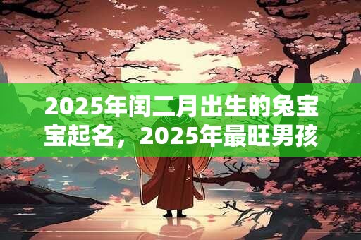 2025年闰二月出生的兔宝宝起名，2025年最旺男孩名字