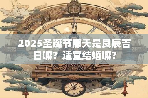 2025圣诞节那天是良辰吉日嘛？适宜结婚嘛？