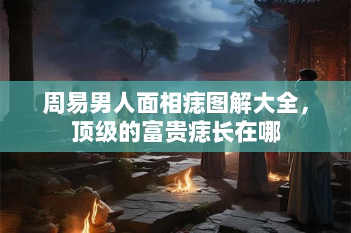 周易男人面相痣图解大全，顶级的富贵痣长在哪