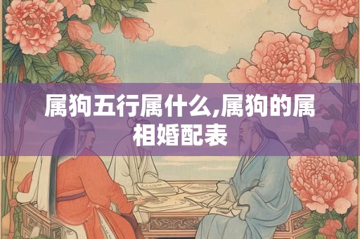 属狗五行属什么,属狗的属相婚配表