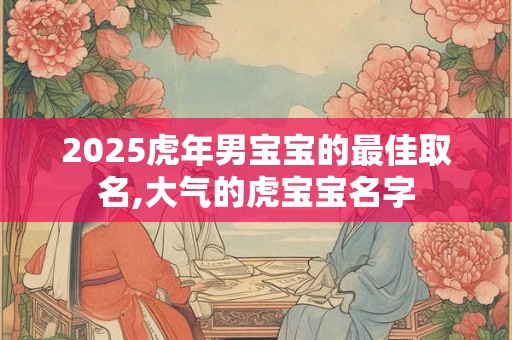 2025虎年男宝宝的最佳取名,大气的虎宝宝名字