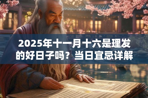 2025年十一月十六是理发的好日子吗？当日宜忌详解