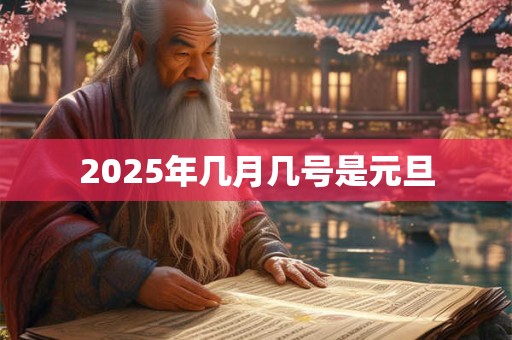 2025年几月几号是元旦