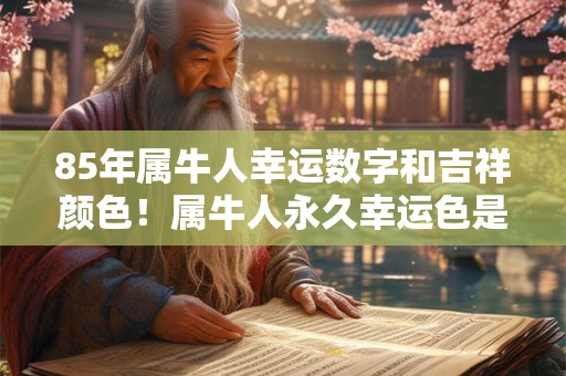 85年属牛人幸运数字和吉祥颜色！属牛人永久幸运色是什么