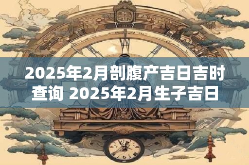 2025年2月剖腹产吉日吉时查询 2025年2月生子吉日