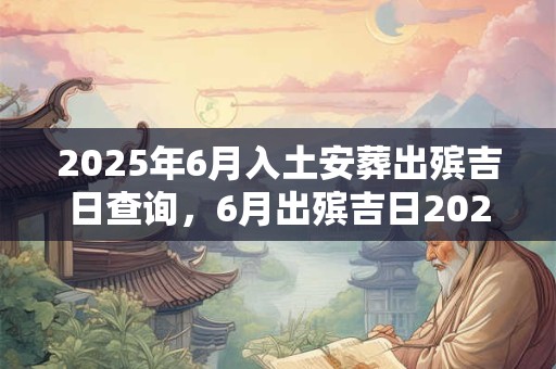 2025年6月入土安葬出殡吉日查询，6月出殡吉日2025