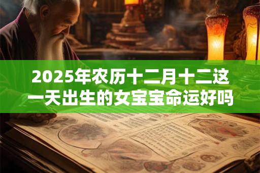 2025年农历十二月十二这一天出生的女宝宝命运好吗？
