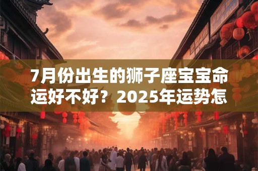 7月份出生的狮子座宝宝命运好不好？2025年运势怎样