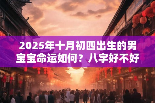 2025年十月初四出生的男宝宝命运如何？八字好不好