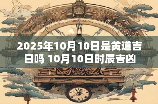 2025年10月10日是黄道吉日吗 10月10日时辰吉凶