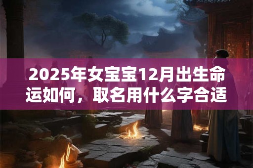 2025年女宝宝12月出生命运如何，取名用什么字合适？