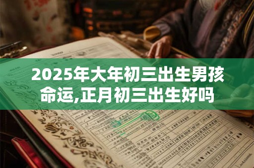 2025年大年初三出生男孩命运,正月初三出生好吗
