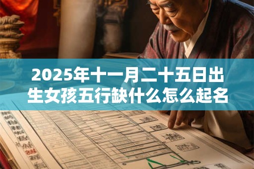 2025年十一月二十五日出生女孩五行缺什么怎么起名？