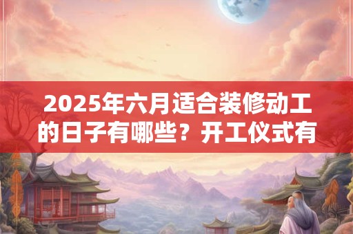 2025年六月适合装修动工的日子有哪些？开工仪式有哪些禁忌？