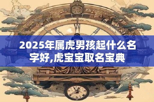 2025年属虎男孩起什么名字好,虎宝宝取名宝典
