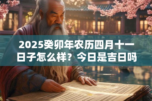 2025癸卯年农历四月十一日子怎么样？今日是吉日吗