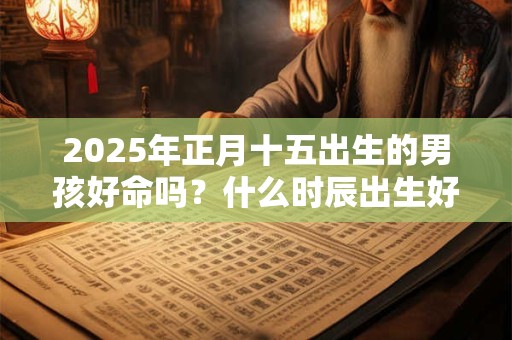 2025年正月十五出生的男孩好命吗？什么时辰出生好命？