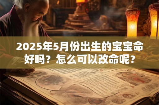 2025年5月份出生的宝宝命好吗？怎么可以改命呢？