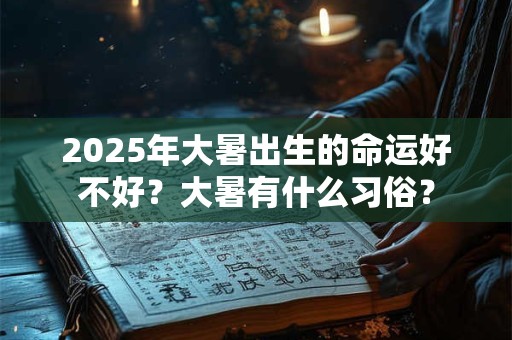 2025年大暑出生的命运好不好？大暑有什么习俗？