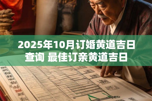 详细阅读:2025年10月订婚黄道吉日查询 最佳订亲黄道吉日 2025年10月订婚黄道吉日查询 最佳订亲黄道吉日